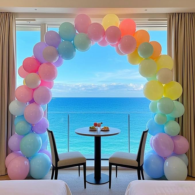 Pastel Balloons Latex Pastel Birthday Decorations 160 Pack 5 inch Round Helium Multicolor Macaron Rainbow Decor for Birthday Rainbow Party Baby Shower Wedding Easter Balloons Decorations