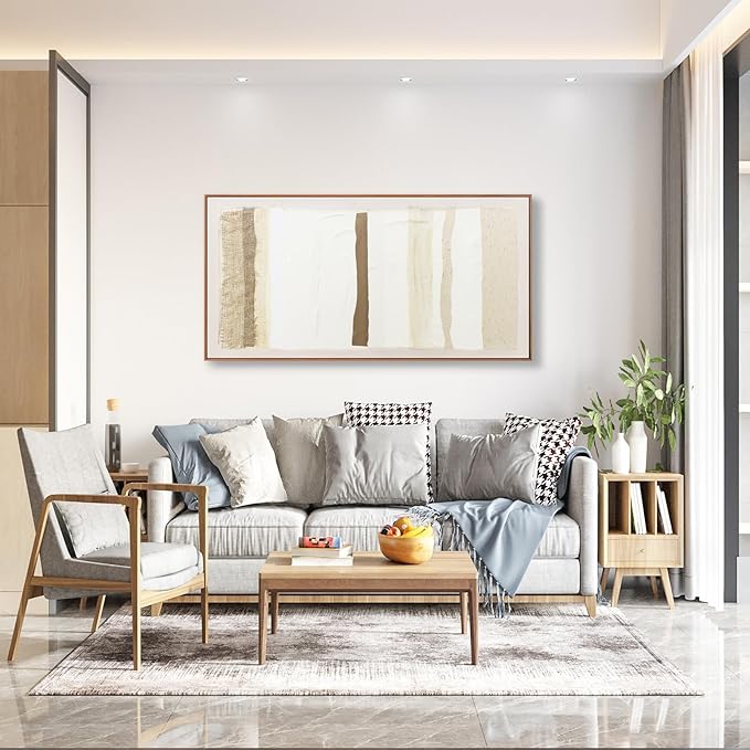 Framed Canvas Wall Art Prints Wall Pictures for Living Room Abstrcat Canvas Art Wall Decorations Minimalist Boho Wall Art Decor Modern Artwork for Walls Bederoom Office Home Decor 20" X 40"