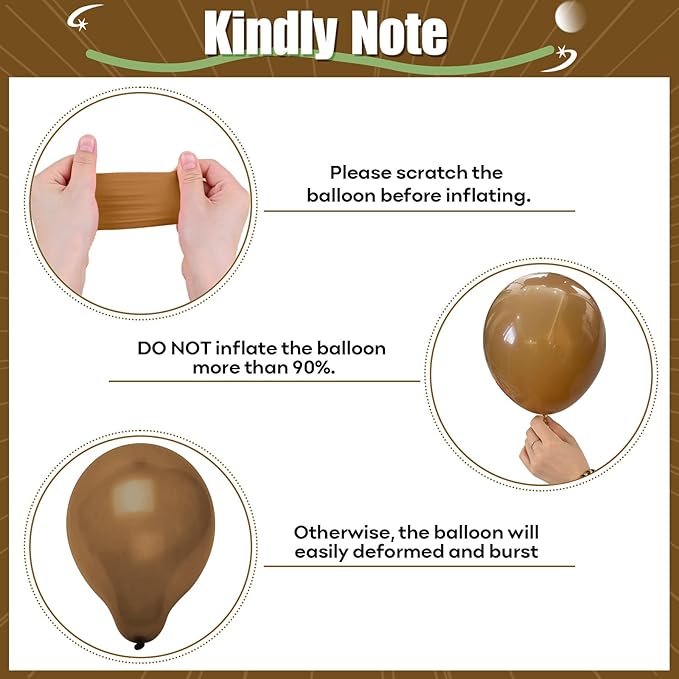 Sage Green and Brown Balloons, 12 Inch Olive Green Brown and Gold Jungle Safari Balloons for Baby Shower Camo Army Woodland Forest Hunting Wild One Birthday Party Decorations