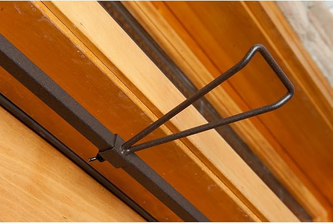 VILLAGE LIGHTING COMPANY [Front Door Garland Hanger] - Adjustable to Different Door Widths | Heavy-Duty Cast Iron | Decorative Christmas and Holiday Decor | No Nails, Screws, or Damage