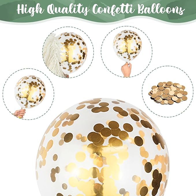 Sage Green and Dusty Pink Balloons, Retro Pink and Green White Gold Confetti Baby in Bloom Balloons for Girls Women Fairy Floral Wildflower Birthday Woodland Baby Shower Garden Tea Party Decorations