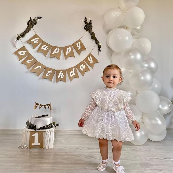 Pearl White Balloons 5 Inch, 60Pcs Small White Pearl Balloon Bright Clear White Latex Balloons for Arch 5'' Mini White Helium Balloons for Birthday Wedding Baptism Anniversary Party Decorations