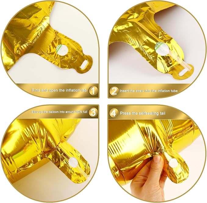 Digital Number 17 71 Gold Birthday Balloon 40 Inch, Foil Balloons for 17 71 Party Decorations Supplies, Mylar Numbers Balloon for 17 71 Wedding Anniversary