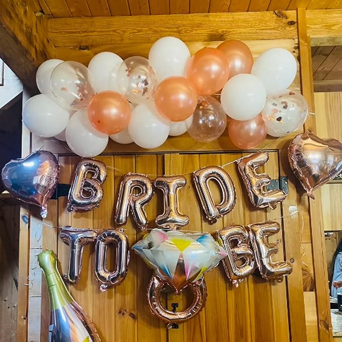 Rose Gold Heart Balloons, 10PCS Heart Shape Balloons, Valentines 18inch Rose Gold Foil Balloon for Helium Valentine Decorations