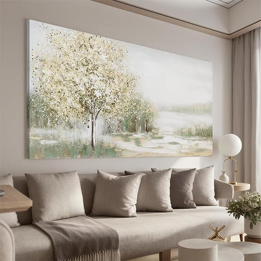 Canvas Wall Art Decor Oversized Landscape Wall Art Decor Green Wall Art for Living Room Natural Canvas Art Wall Decor Oversized Wall Art Prints For Walls Home Office Wall Decorations 39"X78"