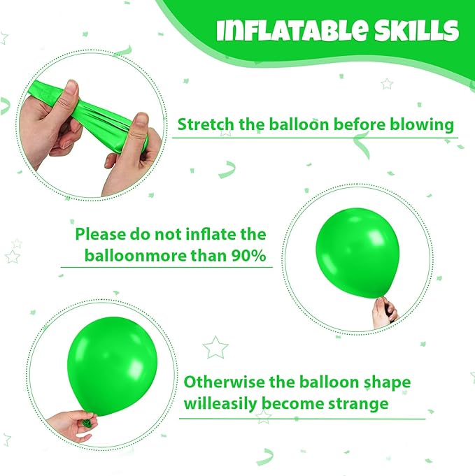 Red Yellow Blue Green Balloon, 50PCS 12Inch Multicolor Balloons with Black Red Blue Yellow Green Silver Ballons and Colorful Confetti Ballon for Birthday,Game Themed Party Supplies