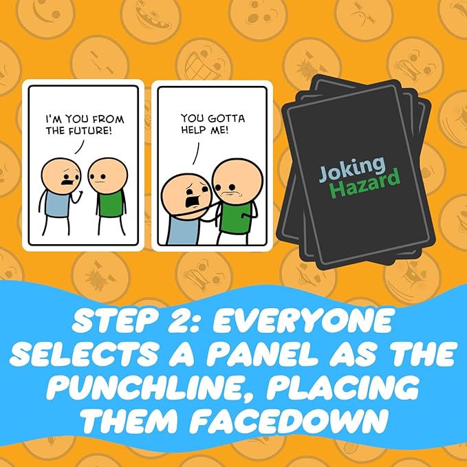Joking Hazard by Cyanide & Happiness - 360+ Funny & Inappropriate Comic Cards, Hilarious Party Games | Includes Add-Your-Own-Words Cards | Main Card Game