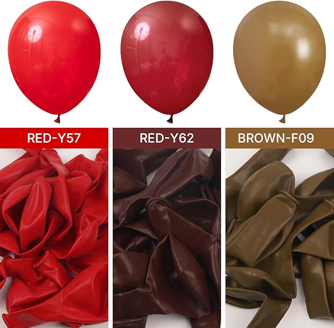 PartyWoo Burgundy Balloons 50pcs 5 Inch Small Mini Dark Red Maroon Latex Balloons for Graduation Wedding Thanksgiving Birthday Bachelorette Citizenship Strawberry Theme Party Decorations Red-Y62