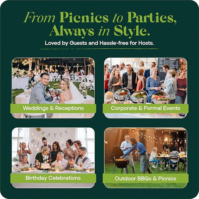 Pre Rolled Napkin and Bamboo Cutlery Set - 30 Pack Bamboo Utensils Wooden Cutlery 30 Forks 30 Knives 30 Spoons 30 Napkins, Pre Wrapped Disposable Silverware Cutlery for Party, Wedding, Events