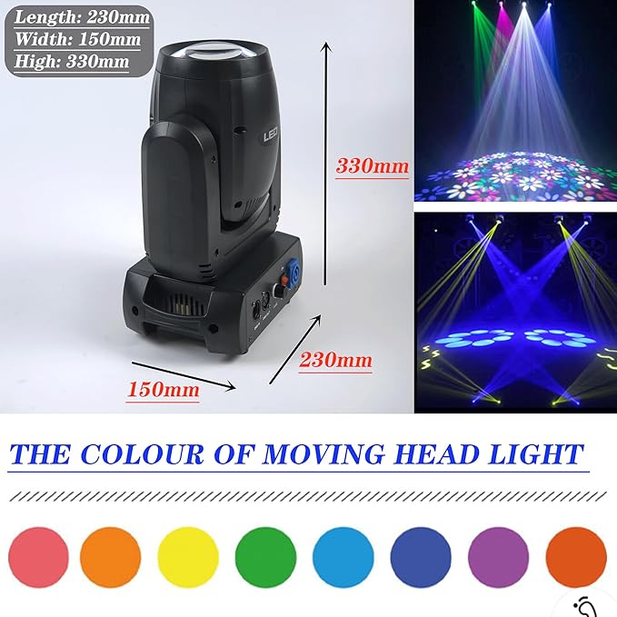 150w LED Moving Head Light RGBW Beam Lights with DMX for Live Show DJ Disco Events Party Stage Lighting KTV Wedding