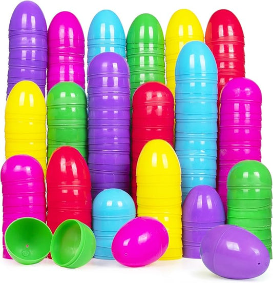 Giraffe 2100Pk Plastic Easter Eggs Empty, Easter Egg Bulk Assortment for Easter Basket Stuffers for Boys & Girls, Plastic Easter Eggs Fillable with Candy Treat, Eggs for Easter Egg Hunt & Easter Decor