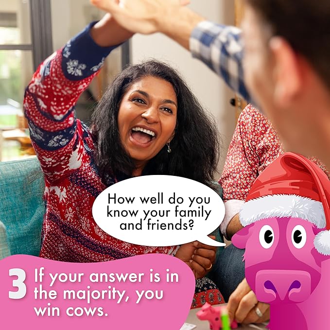 Herd Mentality Board Game Bundle – Herd Mentality Game + Moovies & Moosic Game + Original Expansion Pack + Christmas Pack | Funny Family Party Games for Adults, Teens & Kids