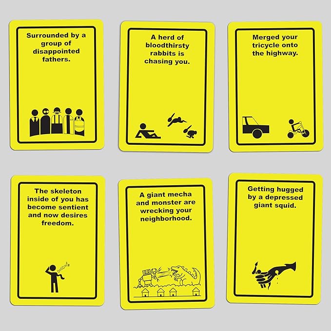 Danger The Game: The Card Game of Bizarre Dangers and Rescues - Family & Adult Game Night - Easy to Learn - Party Games - Family Board Games - 3+ Players