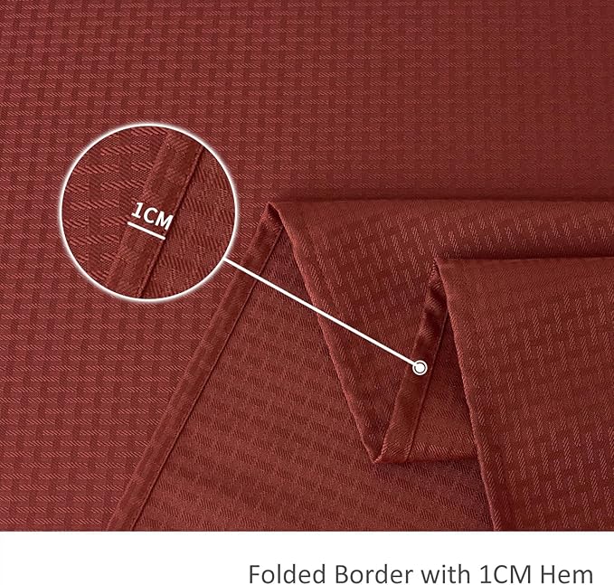 maxmill Fall Tablecloth Stain Resistant Waterproof Wrinkle Resistant Spillproof Soft Weave Texture Table Cloth for Dining Room, Harvest Thanksgiving Dinner, Rectangle 60 x 140 Inch, Rustic Brick