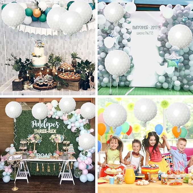 9PCS Golf Balloons - 18Inch Sports Aluminum Foil Balloons for Golf Themed Party Hole In One Birthday Sports Graduation Party Supplies