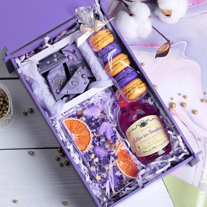 1 LB Light Purple Crinkle Cut Paper Shred Filler Great for Gift Wrapping, Basket Filling, Birthday, Wedding, Halloween, Thanksgiving, Christmas Day, New Year Party Decorations Filling Supplies