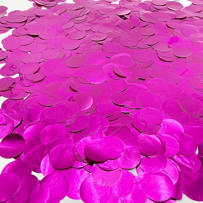 Rose Confetti 5000 Pieces 1 Inch Table Confetti Glitter Dots for Wedding Baby Shower Birthday Party Table Decorations(1.76 OZ)