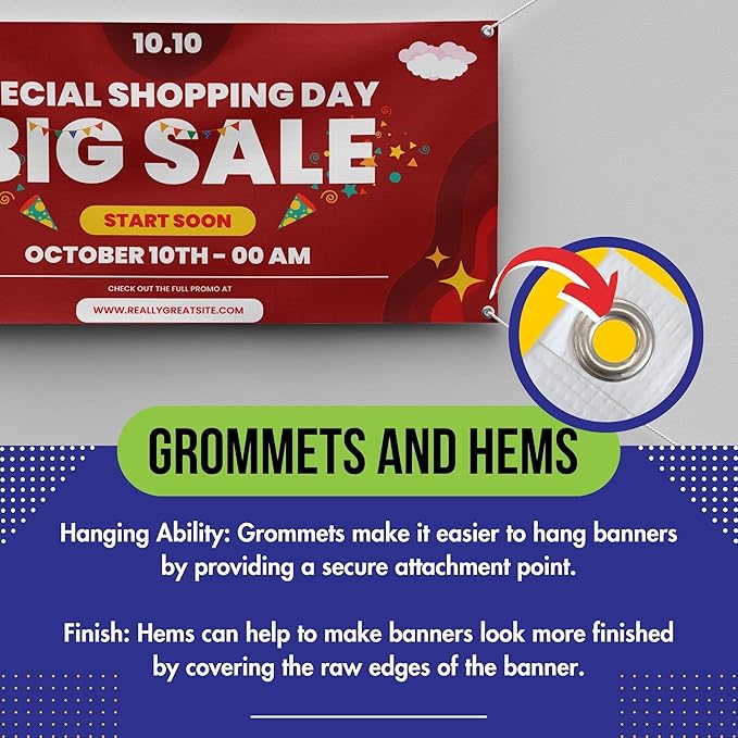 Personalized Custom Vinyl Banner Printing Indoor or Outdoor use Printed Business Event Birthday Party Large Custom Vinyl banner for Party Decoration Factory of Stickers (3'x10')