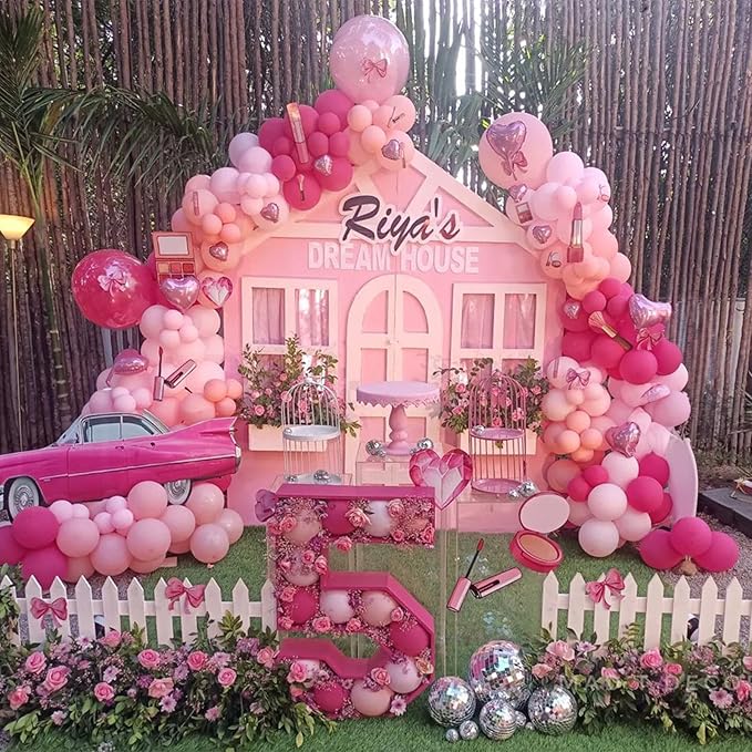 Pastel Pink Balloons 12 Inch, 100 Pack Baby Pink Balloon Light Pink Latex Balloons Matte Pale Soft Macaron Pink Helium Balloons for Gender Reveal Baby Shower Princess Birthday Party Decorations