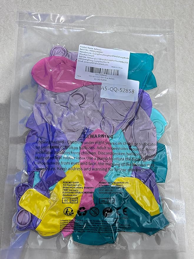 Pastel Balloons 60 Pcs Metallic Pink Purple Teal Blue Yellow Multicolor Latex Balloon Macaron Rainbow Pastel Color Party Balloons for Girls Birthday Baby Shower Bridal Wedding Party Decorations