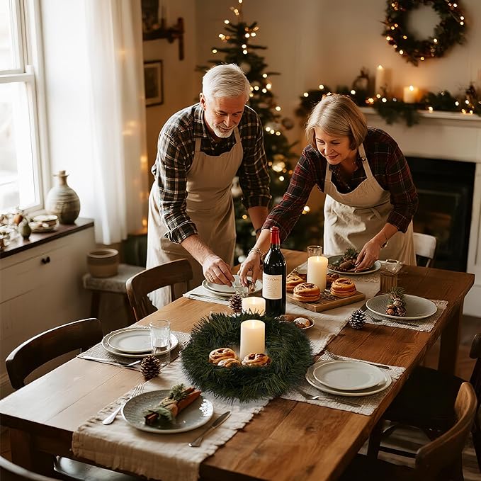 50 Ft Christmas Garland Decoration: Artificial Garland Non-Lit Soft Greenery Holiday Decor Outdoor or Indoor - Used Christmas Wedding Party