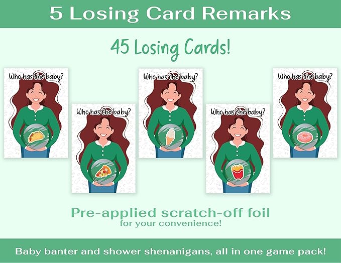 Party Hearty Baby Shower Games for Girl and Boy, 40 Emoji Scratch Off Lottery Tickets, Baby Games Ideas, Scratch Off Game