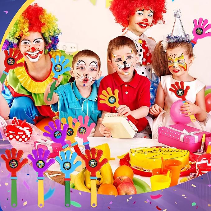 24Pcs Kindergarten Graduation 2025 Hand Clappers Noisemakers, 7.5 Inch Plastic Graduation Noise Makers with Stickers for Graduation Celebrations Birthday Gift, Classroom Prizes and Supplies
