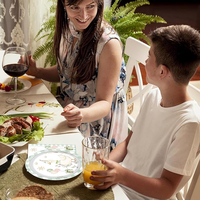 Pet Duck Birthday Decorations Supplies, 140PCS Disposable Paper Dinnerware Set Paper Plates Napkins Cups Set for 20 Guests Duck