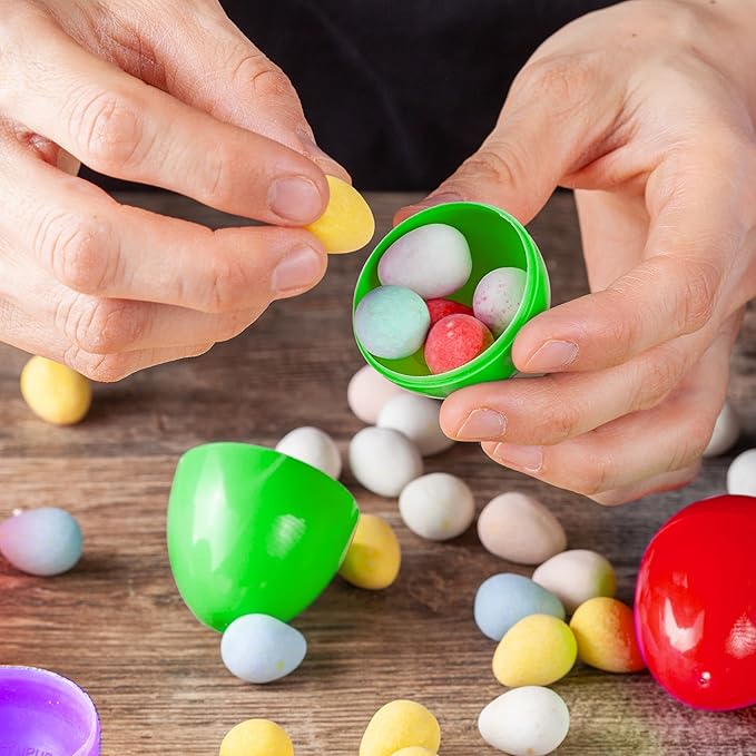 Giraffe 2100Pk Plastic Easter Eggs Empty, Easter Egg Bulk Assortment for Easter Basket Stuffers for Boys & Girls, Plastic Easter Eggs Fillable with Candy Treat, Eggs for Easter Egg Hunt & Easter Decor