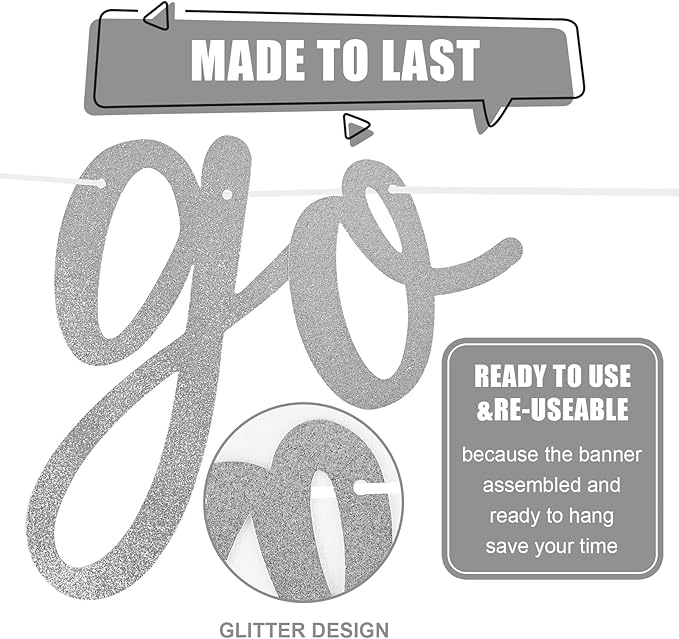 Silver Go Shawty It's Your Birthday Banner Balloons Set, Glitter Happy Birthday Banner with Silver White Confetti Balloon Star Foil Balloon for Man Women Hip Hop Rap Theme Birthday Party Decorations