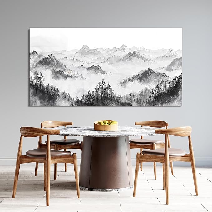Canvas Wall Art Decor Large Wall Art Pictures for Living Room Art Work for Wall Decor Oversized Mountain Landscape Wall Art Prints Wall Decorations Artwork for Walls Bedroom Home Wall Art Decor 29" X 58"