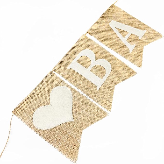 Baby Shower Party Decorations Kit Welcome Baby Heart Burlap Banner with Sage Green Tissue Flowers Pom Pom Felt Swirl Cheesecloth Table Runner Balloons for Neutral Party Decorations Supplies