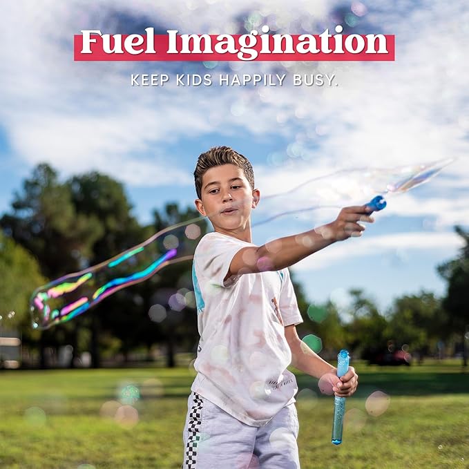 JOYIN 24 Pack 14’’ Big Bubble Wands Bulk Leaf Blower Bubble (2 Dozen) for Summer Toy, Outdoor/Indoor Activity Use, Easter, Party Favors Supplies for Kids