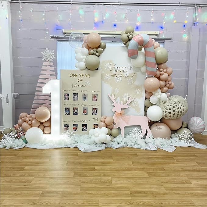 Pink and Green Balloons Retro Sage Green Pink Metallic Gold Confetti Balloons Olive Green Gold Pink Beige Latex Balloon for Easter Jungle Safari Christmas Woodland Birthday Party Decorations