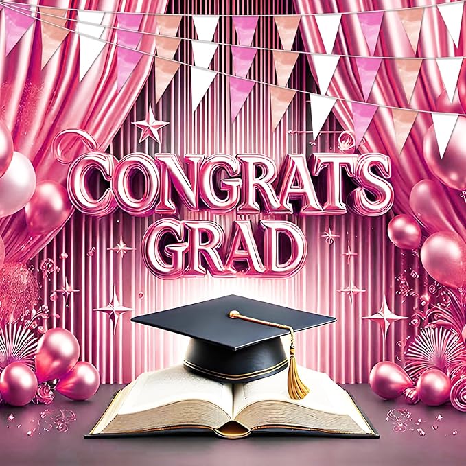 65FT Rose-Gold Pink Glitter Triangle Pennant Banner Flag Metallic Bunting Fabric Garland for Christmas Graduation Wedding Engagement Anniversary Bachelorette Bridal Shower Valentine's Party Supplies