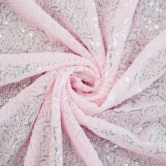 Pink Sequin Backdrop 10FTx10FT 1 Panel Sequin Wall Backdrop Curtain Glitter Background Drapes for Photography Weddings Showers Parties Birthday Easter Valentine's Day