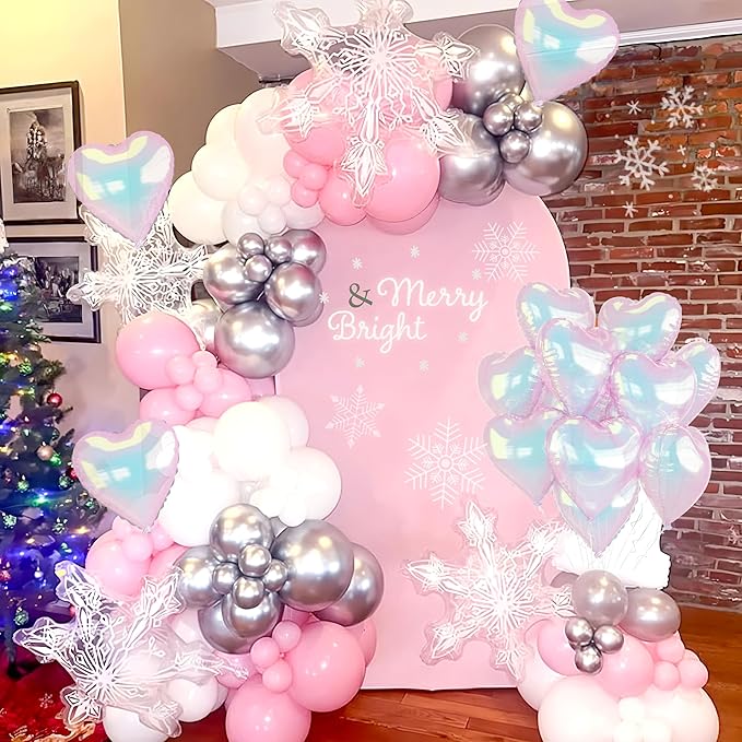 Iridescent Heart Balloons 9PCS 18In Transparent Laser Heart Foil Balloon Large Gradient Crystal Iridescent Colorful Balloon for Birthday Wedding Easter Rainbow Winter Mermaid Fantasy Theme Party Decor