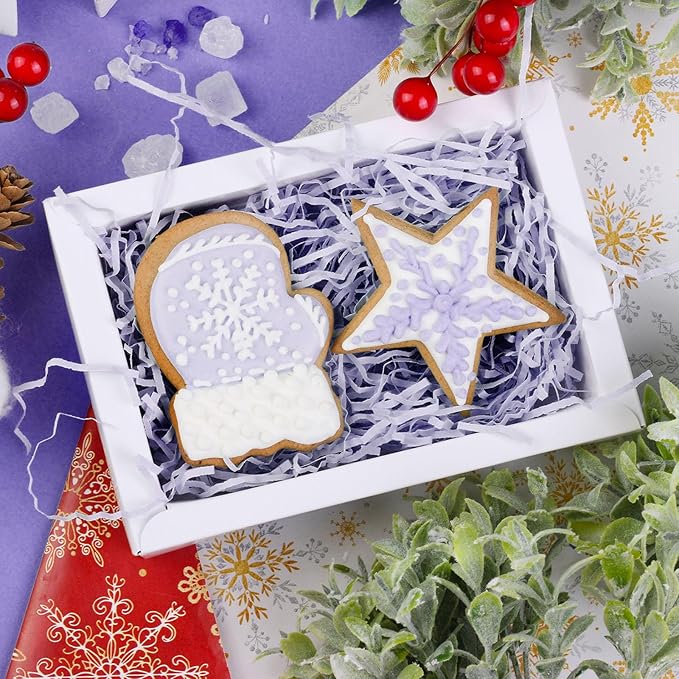 1 LB Light Purple Crinkle Cut Paper Shred Filler Great for Gift Wrapping, Basket Filling, Birthday, Wedding, Halloween, Thanksgiving, Christmas Day, New Year Party Decorations Filling Supplies