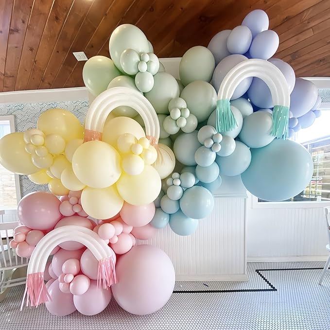 105pcs Pastel Balloons 12inch Party Latex Balloons for Birthday Easter Baby Shower Graduation Wedding Gender Reveal Anniversary Party Decorations