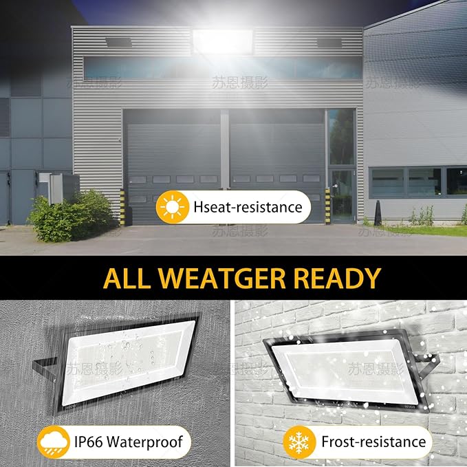 800W 2pack LED Flood Lights,3700 watt Equivalent 89500LM Super Bright Outdoor LED Arena Lights 100-277V IP65 Waterproof 5000K Daylight Commercial Lighting for Stadium,Backyard, Parking lot etc