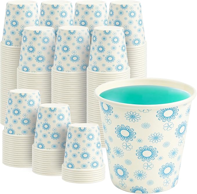 RACETOP [300 Pack] Paper Cups 3 oz, Bathroom Cups 3 oz, Disposable Bathroom Paper Cups, Small Mouthwash Cups, Ideal for Party, Travel, Events, Picnic