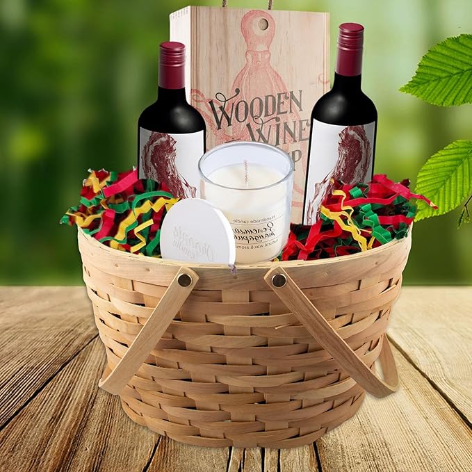 1 LB Red Geen Gold Crinkle Cut Paper Shred Filler Great for Gift Wrapping, Basket Filling, Birthday, Wedding, Halloween, Thanksgiving, Christmas Day, New Year Party Decorations Filling Supplies