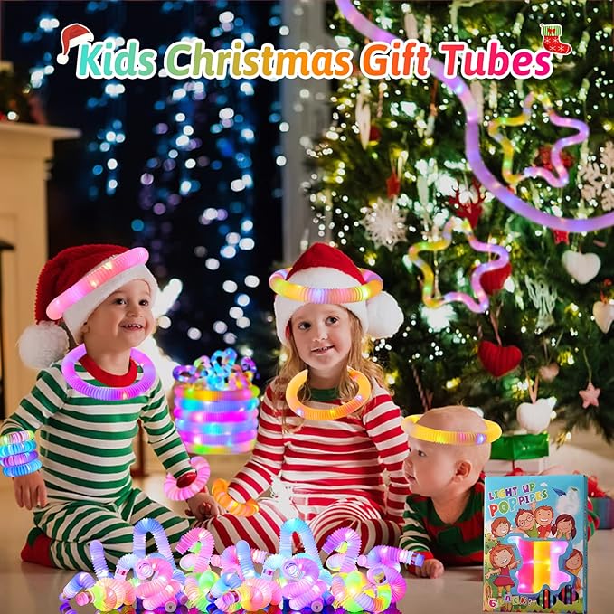 12 PCS Glow Sticks Pack, Glow in Dark Party Favor Supplies, Halloween Light Up Light up Bracelets Accessories for Toddlers, Neon Party Decorations for New Years Eve Birthday Camping