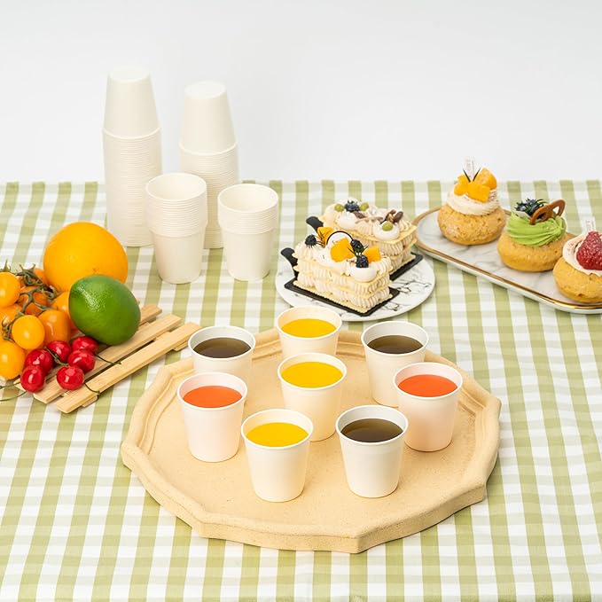 RACETOP [3000 count] 3 oz Bathroom Paper Cups, Small Paper Cups, Mouthwash Cups, Ideal for Bathroom Cup, Snacks Cups