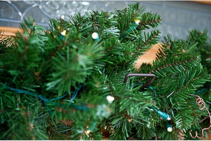 VILLAGE LIGHTING COMPANY [Front Door Garland Hanger] - Adjustable to Different Door Widths | Heavy-Duty Cast Iron | Decorative Christmas and Holiday Decor | No Nails, Screws, or Damage