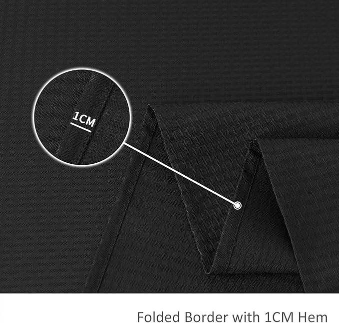 maxmill Square Tablecloth Weaved Texture Stain Resistant Waterproof Wrinkle Resistant Washable Soft Table Cloth, Decorative Fabric Table Cover for Dining Room Dinner and Parties, 52 x 52 Inch, Black