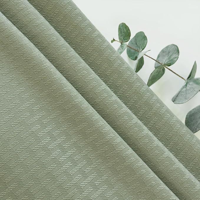 maxmill Tablecloth Weaved Texture Stain Resistant Waterproof, Wrinkle Resistant Washable Table Cloth, Fabric Table Cover for Dining Room, Indoor Outdoor Use, Rectangle 60 x 120 Inch, Sage Green