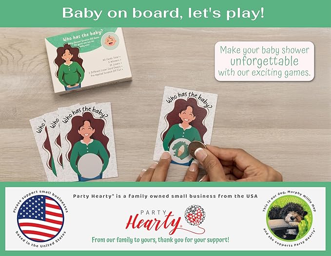 Party Hearty Baby Shower Games for Girl and Boy, 40 Emoji Scratch Off Lottery Tickets, Baby Games Ideas, Scratch Off Game