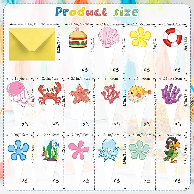 48 PCS Happy Birthday Cupcake Toppers Party Decorations Cake Decor Cupcake Decorations Cake Decorating Party Supplies Decor for Boys Girls