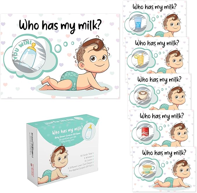 Party Hearty Baby Shower Games for Girl and Boy, 40 Emoji Scratch Off Lottery Tickets, Baby Games Ideas, Scratch Off Game